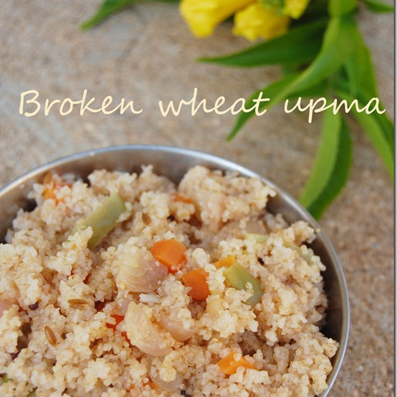 Broken wheat upma