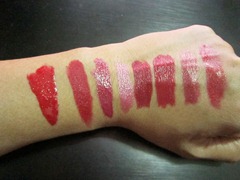 december lippies swatches, bitsandtreats