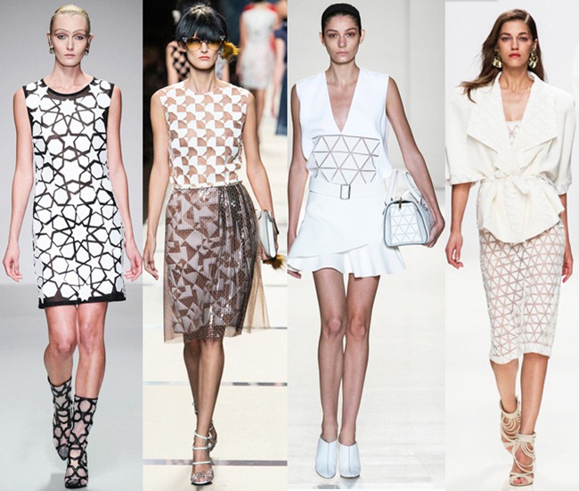 Geometric patterns fashion trends for spring 2014