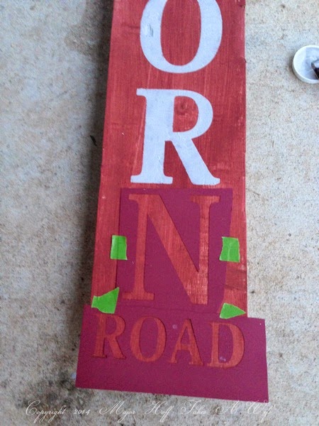 using stencils cut by cricut to make a custom sign.jpg Using stencils cut by cricut to make a custom sign