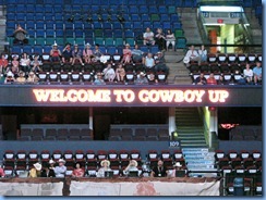9740 Alberta Calgary Stampede 100th Anniversary - Cowboy Up Challenge Scotiabank Saddledome - sign