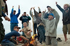 Wow! we made a great fire!