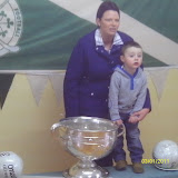 Luke Jordan with his mother Karen (niece of Teddy McCarthy who lifted both cups in 1990)