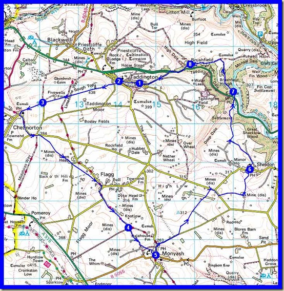 Our route - 20km, 400 metres ascent, 6 hours (including 2 hours breaks)