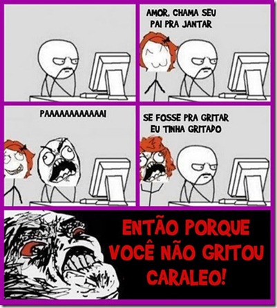 gritou