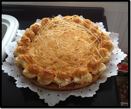 TARTA SAINT-HONORÉ COCINANDO PARA LOS MIOS 5