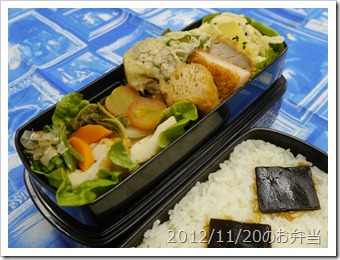 揚げ物＆煮もの弁当(2012/11/20)