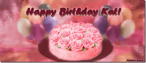 Kat birthday banner Kat birthday banner