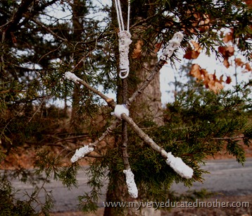 www.myveryeducatedmother.com Epsom Salt Snowflakes #crafts #snowflakes