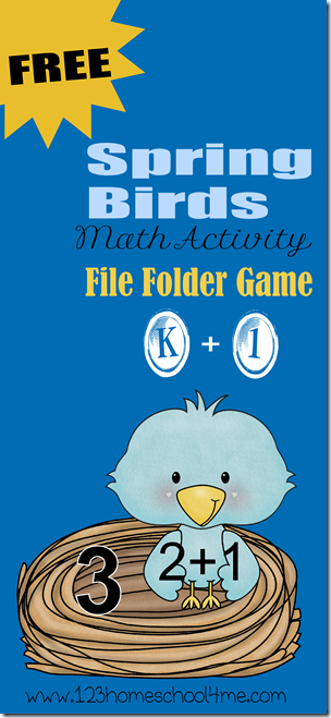 Spring Birds - cool math games for Kindergarten & 1st Grade Spring Birds - cool math games for Kindergarten & 1st Grade #mathgames #kindergarten #homeschooling
