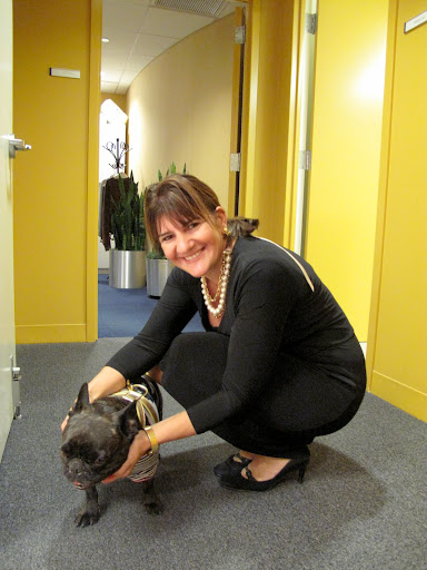 Here I am with Karima Greene - she was our producer for the segment