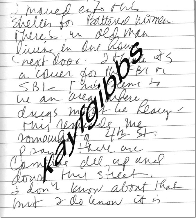 journal entry March 20, 1999