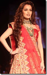 Actress Dia Mirza @ Lakme Fashion Week 2013 Day 5 Stills