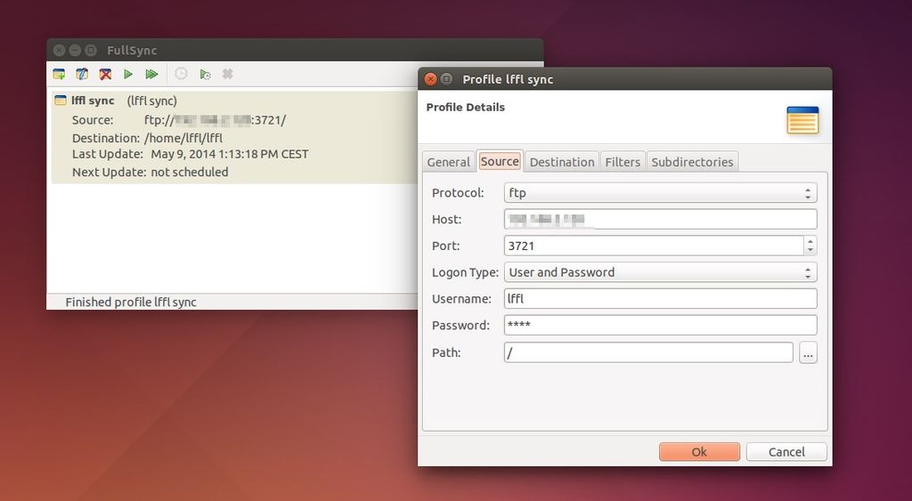 FullSync in Ubuntu Linux 