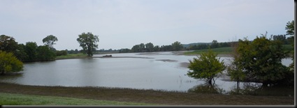 flooding along Hwy 10 west of Norborne, MO
