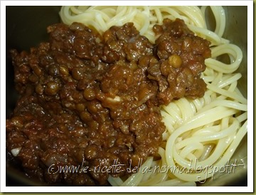 Spaghetti con sugo di lenticchie (4)