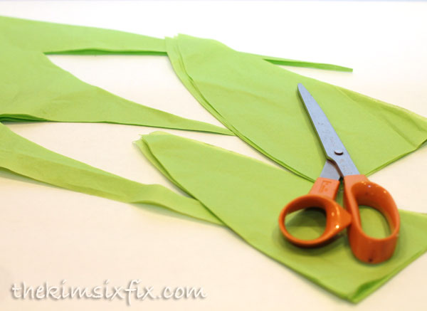 Cutting out corn leaves