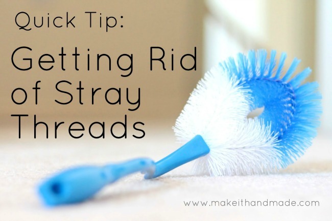 Craft Tip Getting Rid of Stray Threads Craft Tip Getting Rid of Stray Threads