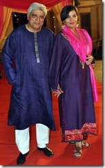 Actor Anjan Srivastav son wedding Javed Akhtar with wife Shabana Azmi.