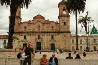 Lynette and I at the main square in Zipaquira.