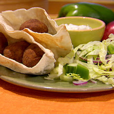 Falafel Sandwiches with Sesame Mint Yogurt Sauce