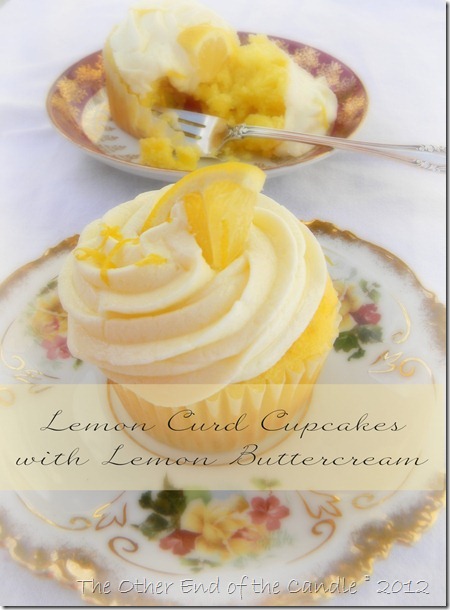 Lemon Curd Cupcakes with Lemon Buttercream