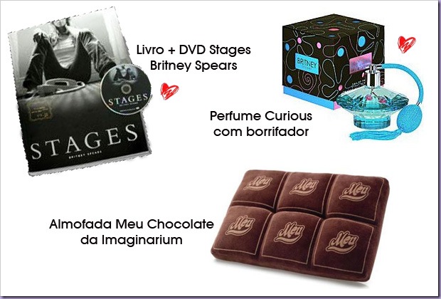 DVD-Livro-Stages-Perfume-Curious-Britney-Spears-Almofada-Meu-Chocolate