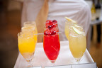 Fruity cocktails served to guests during the party.
