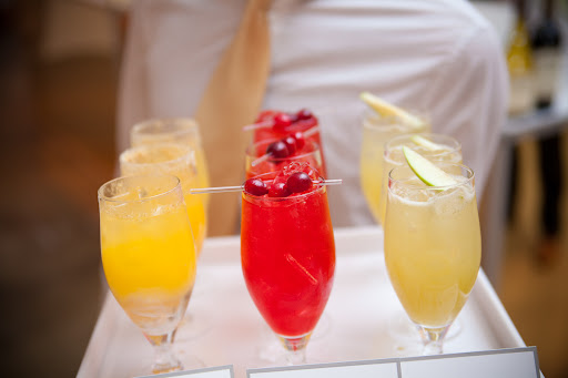 Fruity cocktails served to guests during the party.