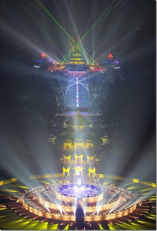 The Circular Mound is illuminated with a variety of colourful lights as China celebrates 2012 at the Temple of Heaven Park2