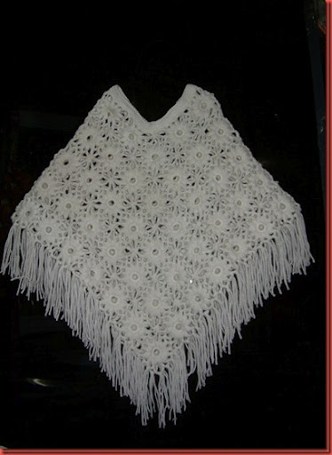 Ponchos tejidos al crochet - Imagui