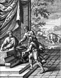 c0 The parable of the talents, 1712 woodcut
