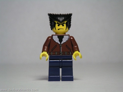 logan X-men super heróis de lego desbaratinando