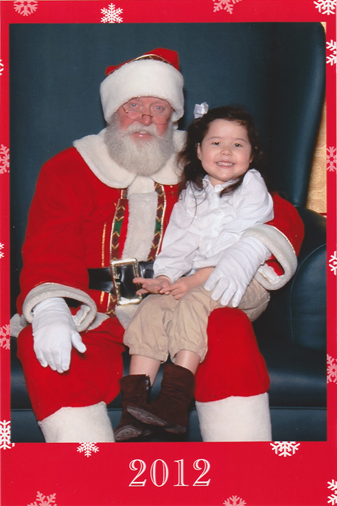 c0 Dee Dee with Santa in Woodland Mall 2012