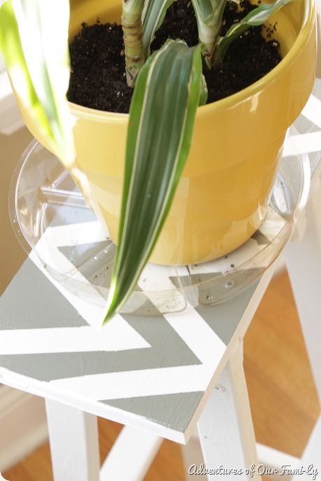 diy chevron plant stand