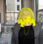 This new neon veil matched my necklace perfectly.