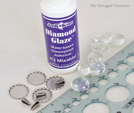 How to make jewelry with flat back marbles and Diamond Glaze jewelry Diamond Glaze marbles
