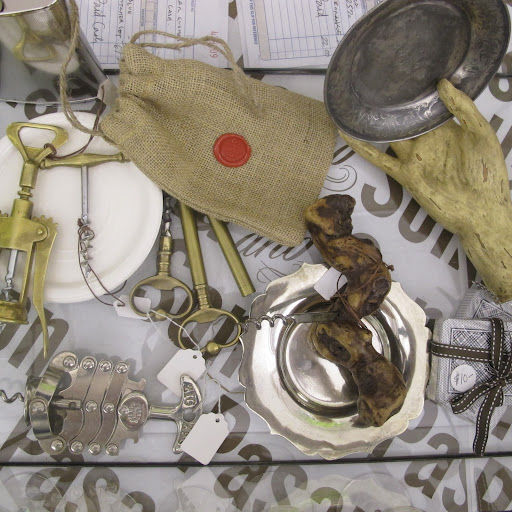 She also sells vintage corkscrews at her wine store.