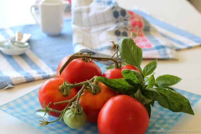 Tomato with Mozzarella and Basil Salt via homework (6)