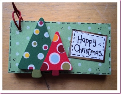 Wooden Christmas Tree tag