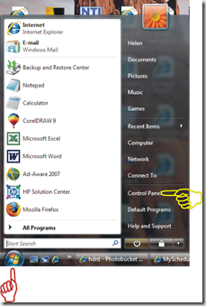 start button to control panel start-button-to-control-panel-vista