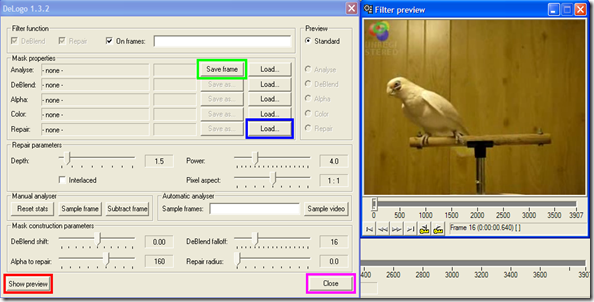 DeLogo 1.3.2 per eliminare logo da video DeLogo 1.3.2 per eliminare logo da video