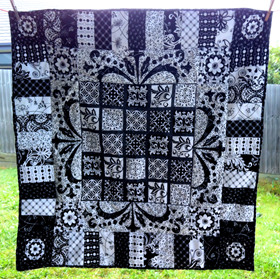 black and white quilt 01