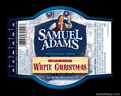 heres a new limited release seasonal brew from our pal jim koch samuel adams called white christmas this 12oz bottle label carries the new design were - White Christmas Sam Adams heres a new limited release seasonal brew from our pal jim koch samuel adams called white christmas this 12oz bottle label carries the new design were - White Christmas Sam Adams