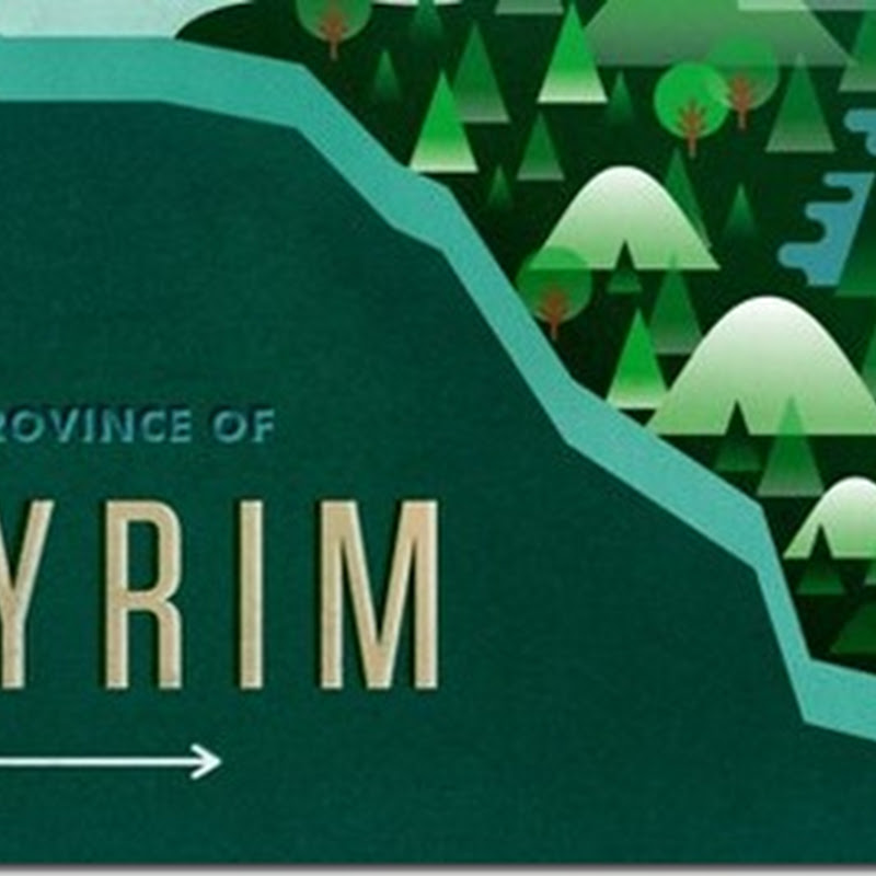 Diese wunderschöne Karte macht Lust, wieder durch Skyrim zu reisen