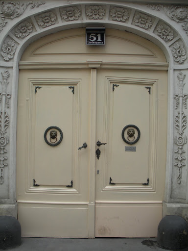 What attracts my eye most to this picture is the detailing around the entryway. (Vienna)