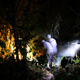 Night walk through the jungle