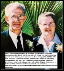 VAN DEN BOSCH couple murdered on dairy farm VAN DEN BOSCH couple murdered on dairy farm