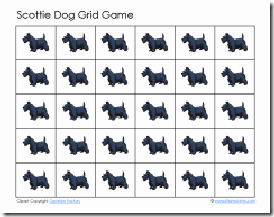 Scottie Dog Grid Game {Angus Lost}