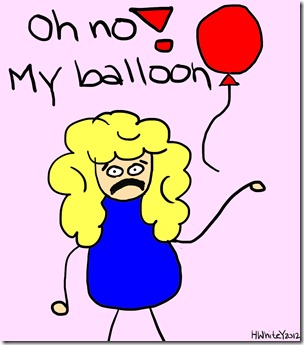 Heather - circus - balloon - horror